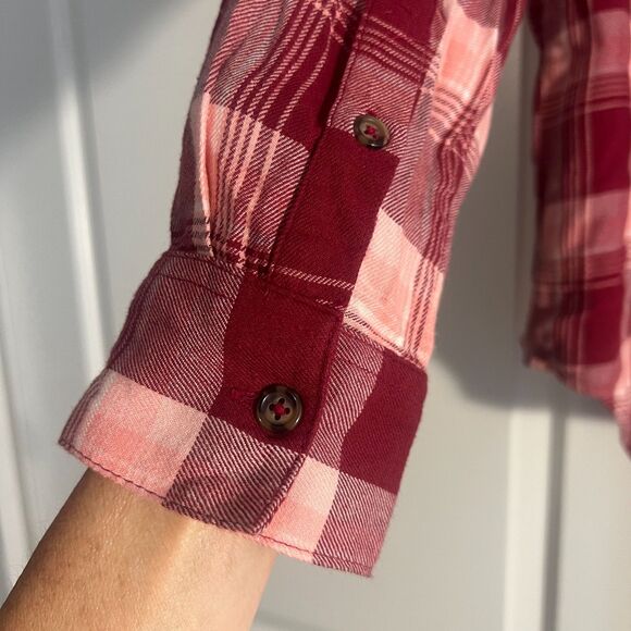 Raspberry Pink cotton blend plaid shirt from Style & Co. Sz S - Picture 4 of 8
